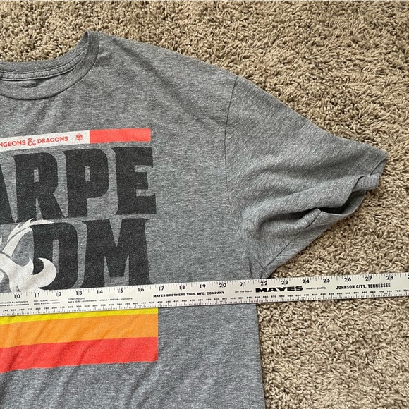 D&D | Bundle of TWO tees | Carpe DM / RUN D&D dungeons dragons shirts XL - Picture 8 of 14